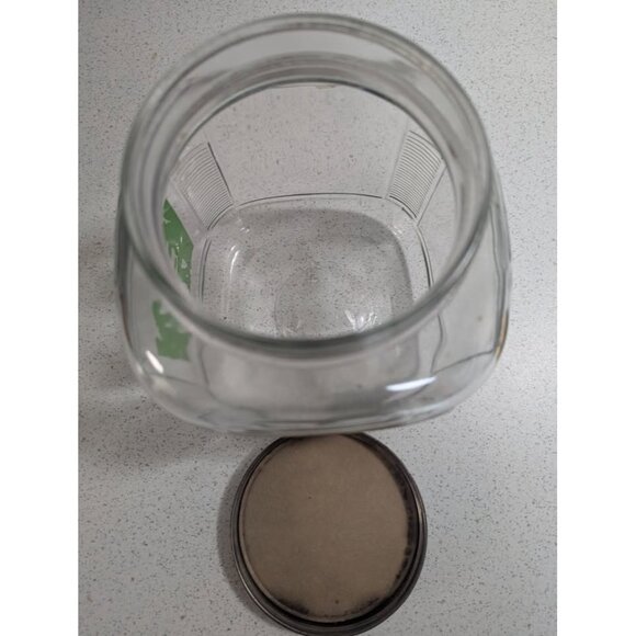 Vintage Anchor Hocking Green Tavern Silhouette Colonial Dressed Tavern Glass Jar - Picture 6 of 7